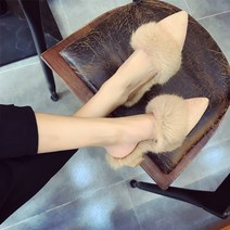 SAMARA 밍크퍼 여성 털슬리퍼 SQQM