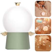 플라네타리움 LED 공간 행성 프로젝터 램프 어린이 침실 장식 밤 빛 USB 충전 뮤직 박스 크리 에이 티브 선, 01 green