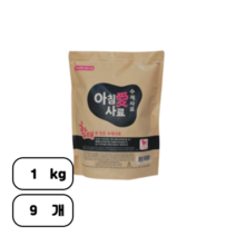 아침애사료 강아지 사료, 9개, 1kg