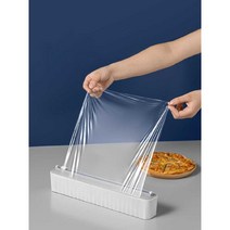 주방 랩 절단기 주방용 비닐 벽걸이형 랩 컷팅기 식품용 비닐, 녹색 (비닐 랩 없음) 6-37cm