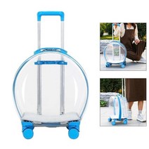 강아지유모차가드 애견 반려견 Portable Pet Cat Stroller Dog Backpack Transparent Trolley Case Rolling, 03 Standard Edition