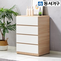 동서가구 미하스 광폭 800 4단 서랍장 4colors DF642637, 오크화이트
