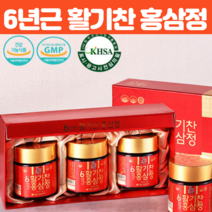6년근 활기찬 홍삼정 발효 홍삼농축액 여성 활력 갱년기 부모님 영양제 데일리 원데이 홍삼 설 선물세트 진세노사이드 면역력 증진 피로개선 도움 100g X 3병, 3박스