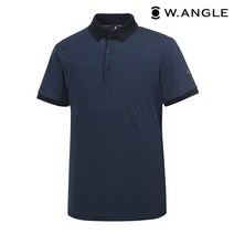 *본사직영* [와이드앵글] 남성 클럽스칸딕 투톤 피케 티셔츠 WMU19232N2