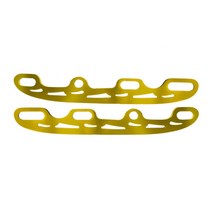 1 쌍 롤러 아이스 스케이트 블레이드 다채로운 아이스 스케이팅 블레이드 착용 방지, Golden, S