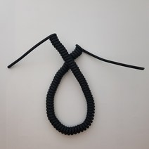 우레탄 스프링코드선 0.25SQ x 4C 4M 말린길이 약50cm 무광