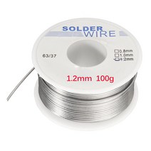 50g100g 0.8mm1mm1.2mm 납땜 인두 솔더 와이어 50g 용접 6337 용접기 철 와이어 릴 용 주석 납 플럭스, 02 1.2mm 100g