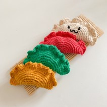 [개달당]뜨개만두 장난감 3개set_ 삑삑이 딸랑이 바스락 소리 뜨개 장난감 고양이장난감 강아지새해선물, 3개세트(랜덤)