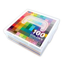 종이나라 500매 100색 단면 색종이(케이스)