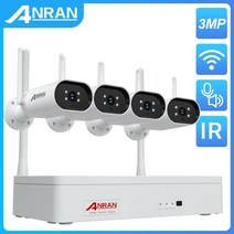 가정용CCTV 실외용 초고화질 CCTV ANRAN 비디오 키트 무선 보안 카메라 세트 8CH NVR 적외선 야간 투시경 야외 와이파이 감시 시스템 5MP, 5.1t - 3MP 8 Cameras