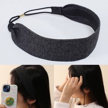 (차콜) 고무줄 헤어밴드 커플기념일선물 머리곱창 골프리본머리끈