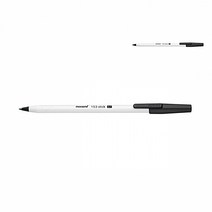 모나미 낱개 1개 0.7MM 스틱볼펜 흑색 검정색 볼펜 속기용 유성볼펜