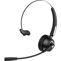 무선 헤드셋 헤드폰Musedimall Bluetooth 헤드셋 마이크 콜센터용 헤드셋 Bluetooth 무선 헤드셋 경량 휴대, 한개옵션0