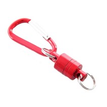 플라이 낚시 마그네틱 네트 릴리스 교수형 홀더 야외 매는 밧줄 클립 Carabiner, 빨간색