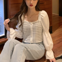 제이컬리 여성용 디바비 셔링 긴팔티