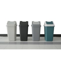브니엘 6호 대형 쓰레기통 / 50리터 종량제봉투 호환 / 학교 학원 회사 식당 공공기관 휴지통 / 다용도쓰레기통, 청록색