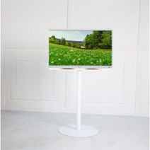 삼탠바이미 삼성 M5 M7 거치대 27인치 32인치 전용 TV 모니터 원더스탠드 이동형 이동식, 화이트, 60cm