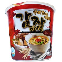 새롬식품 새롬 컵라면 감자 라면 용기 73g 우리밀 짬뽕 쌀라면 현미 채식 김치 자장면 이강산닷컴