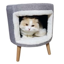 리타하우스 강아지집 고양이숨숨집, 브라운