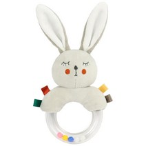 몬테소리 유아 블록 교육 아기 헝겊 책 장난감 동물 학습 개발 감각 0 12 개월, [10] Rabbit Rattle