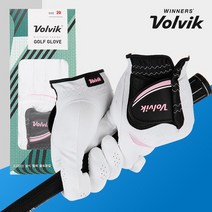 [볼빅정품] VAJB 여성 양손 골프장갑합피, 화이트 19호