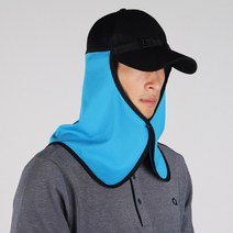 오투아이스 썬가드 쿨링 햇빛가리개(캡형) 자외선차단 스포츠 얼굴가리개, 블루