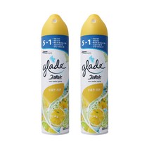 그레이드 뉴미스트 실내용 방향제 상큼한 레몬, 320ml, 2개