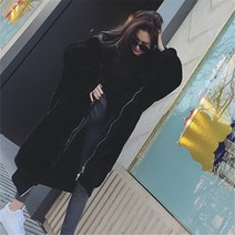 보송보송 색상 양털 롱 후리스 후드 집업 퍼 자켓 교복 오피스룩