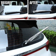 Kia Sportage QL 2017 2018 2019 2020 크롬 뒷 트렁크 창 와이퍼 암 블레이드 커버 트림 오버레이 노즐 몰딩 자동차 스타일링