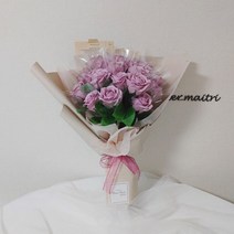 마이트리 프리미엄 돈다발 돈꽃다발 비누꽃다발 용돈다발 현금다발 용돈박스, 18송이, 퍼플