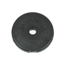 바투 블랙M 1.5Kg 원판 홈트 역기 덤벨 아령 헬스 홈짐, 단품