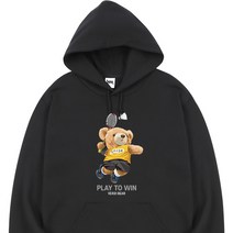 [블랙 후드티] VERDI BEAR 남자 여성 기모 후드 티셔츠 40종