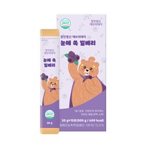 안토시아닌 눈건강 젤리 스틱 눈에 쏙 빌베리, 15포, 1박스