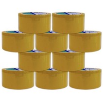 엘에스산업 중포장 경포장 황색 박스테이프 50m, 10개