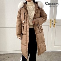 커스텀에이블 후드 퍼 트리밍 롱 패딩점퍼 C2211PD019D