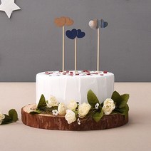 페이퍼 데코 픽 더블하트 머스터드