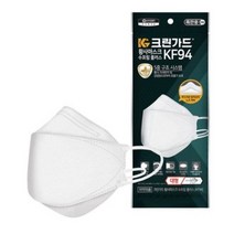 크린가드 수프림 플러스 황사마스크 대형 KF94, 1개입, 20개, 화이트