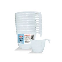 롯데이라이프 손잡이컵 1호 10p 다회용품 야외용플라스틱 정수기, 단품