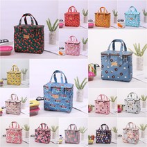 채우다 상점 고급단열재원단 사용 귀여운 보온보냉가방 29가지 디자인 쿨러백 아이스백 도시락가방 소풍가방 이유식가방 다용도보냉백, 12. 앤티크플라워 블랙