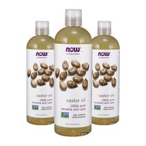 나우푸드 캐스터 오일 퓨어, 473ml, 3개