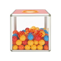 번호 추첨기 투명 제비뽑기 상자 뽑기판 공포함, 30cm투명복권상자공100개+종이+펜+스티커