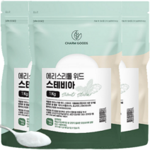 스테비아 에리스리톨 설탕대신 설탕 대용량 설탕빼고 천연스테비아 건강한 단맛 설탕대체 대체당 대용 분말, 3개, 1kg