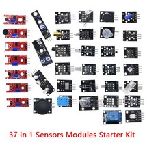 센서 모듈 부품 arduino 45 in 1 센서 모듈 스타터 키트 37in1 센서 키트보다 나은 37 in 1 센서 키트 uno r3 mega2560, 37 in 1 키트