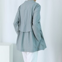 여름 프릴 홑겹 바람막이 셔링 야상