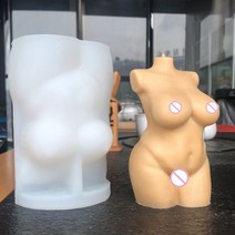 몰드 초 캔들 인체 캔들 실리콘 몰드 DIY 비누 만들기 수지 석고 몰드 아트 공예 홈 데코 홀리데이 파티 선물 장식 도구, 3