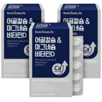 뉴트리원 어골칼슘&마그네슘 비타민D 3박스 3개월분