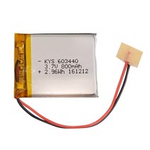 다모아캠 KYS603440 리튬폴리머 배터리 건전지, 1개