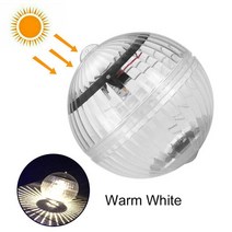태양 빛 야외 부동 공 램프 수영장 파티 정원 장식 조명 Led 빛 변경 물 드리프트, 03 Warm White_01 1pc