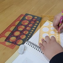 원형 모양자 20cm 자 모형자 문구류 도, 벤타샵상품선택