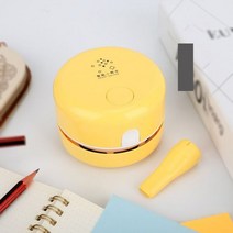 데스크 휴대용 데스크탑 클리너 미니 책상 진공 청소기 학교 교실 사무실 키보드, YELLOW